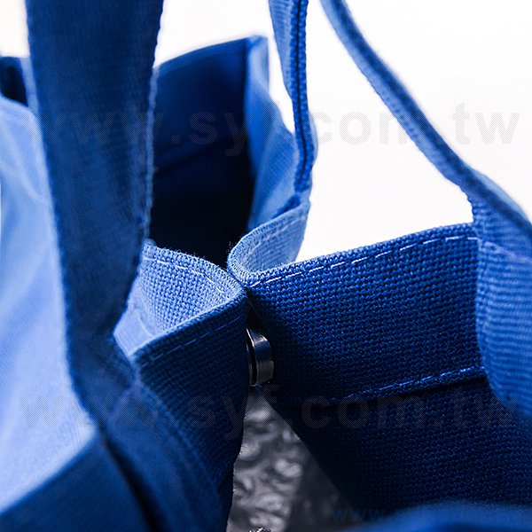 方型帆布袋-單色帆布印刷-藍色帆布手提袋-批發客製化帆布包-8646-3